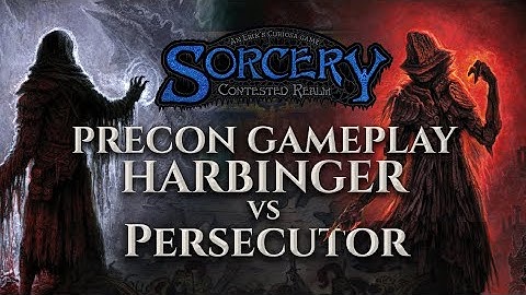Gothic Harbinger vs Persecutor Preconstructed Deck Gameplay - Sorcery Contested Realm
