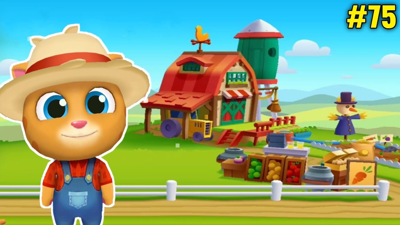 Talking Tom Gold Run Farmer Ginger Talking Tom Ginger's Farm Runs! (Android Gameplay 75