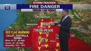 Storm Tracker Forecast: Windy & dry with high fire danger Monday