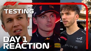 Drivers' Day 1 Reaction | F1 Pre-Season Testing