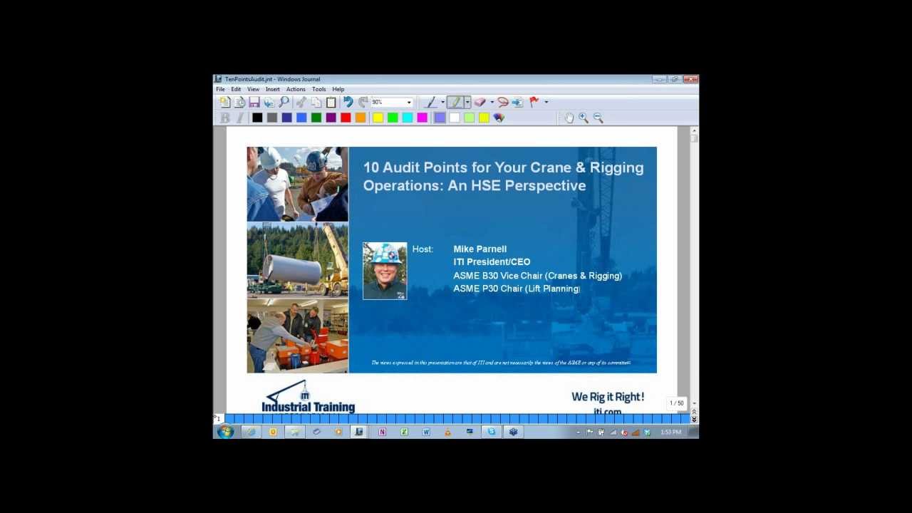 10 Audit Points for your Crane & Rigging Operations: An HSE Perspective - ITI