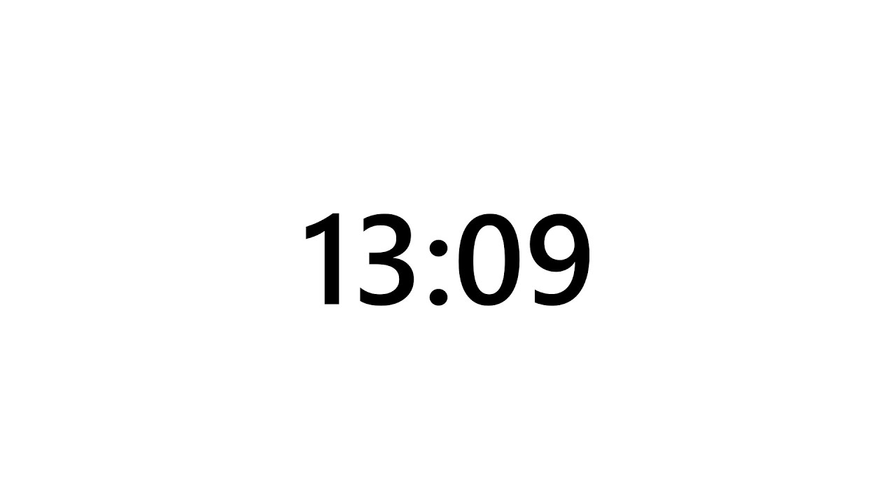 Timer for 13 minutes and 9 seconds - YouTube