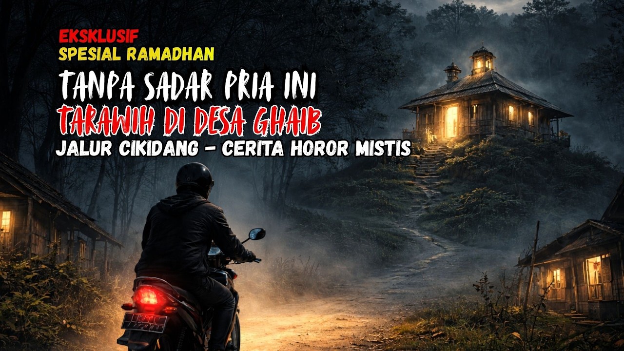 TANPA SADAR PRIA INI TARAWIH DI DESA GHAIB JALUR CIKIDANG - CERITA HOROR SANGAT MISTIS !!