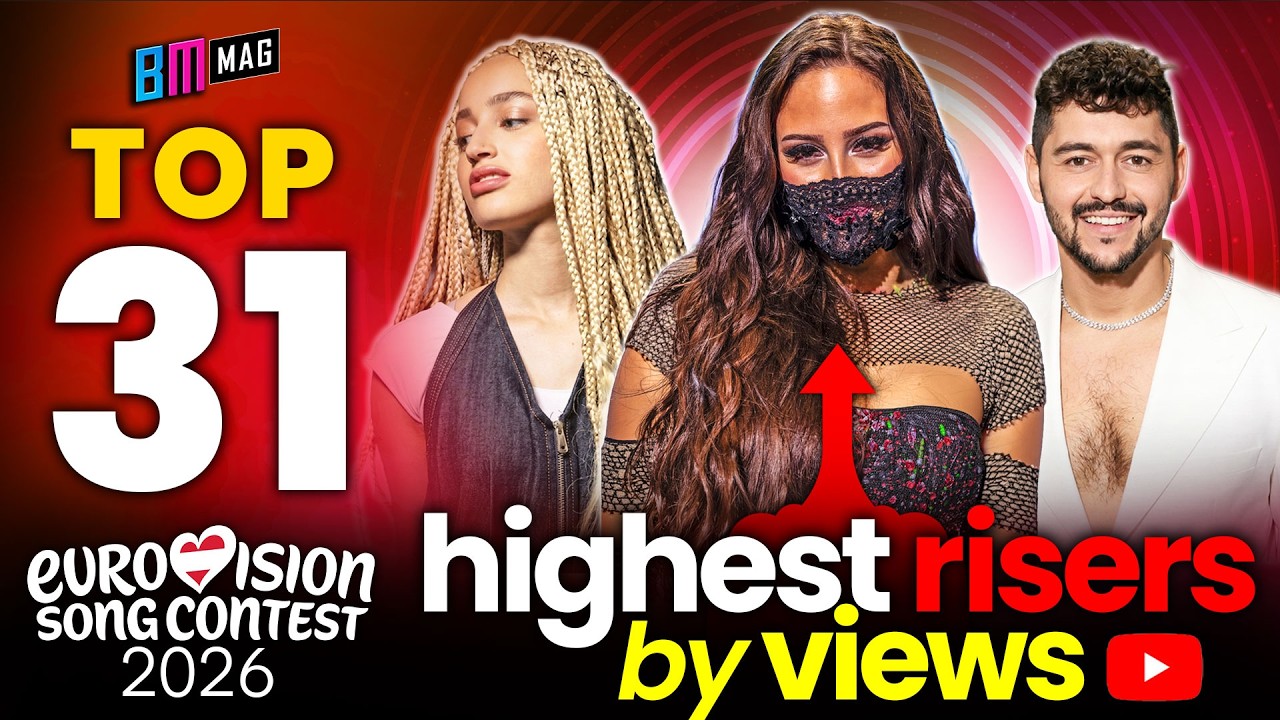 ТОП-31 песен с наибольшим ростом просмотров на YouTube за последнее время — все песни на данный м...