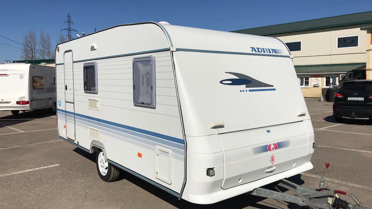 Обзор прицеп дача. Adria Altea-432. Четырёх местный. Год 2004. Цена 520 тысяч.