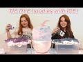 We TIE DYED Hoodies with ICE! *NEW Summer DIY ICE DYE technique *Cheap & Easy | Ruby and Raylee