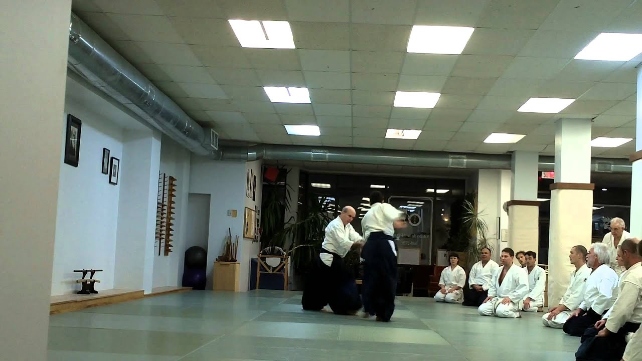 HD - Aikido Shihan Claude Berthiaume Sensei - 2011 Canada, Montreal - Morotetori Shihonage