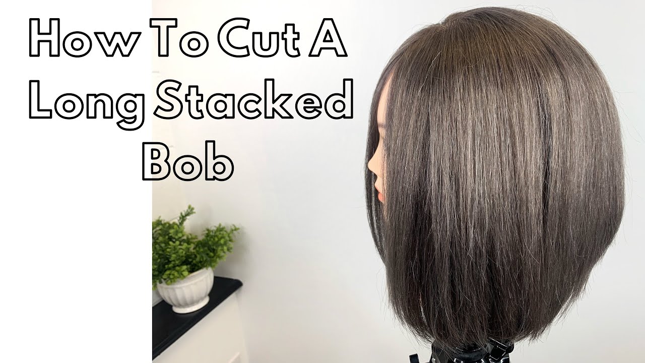 How To Cut A Long Bob/ How To Cut A Long Inverted Bob - YouTube