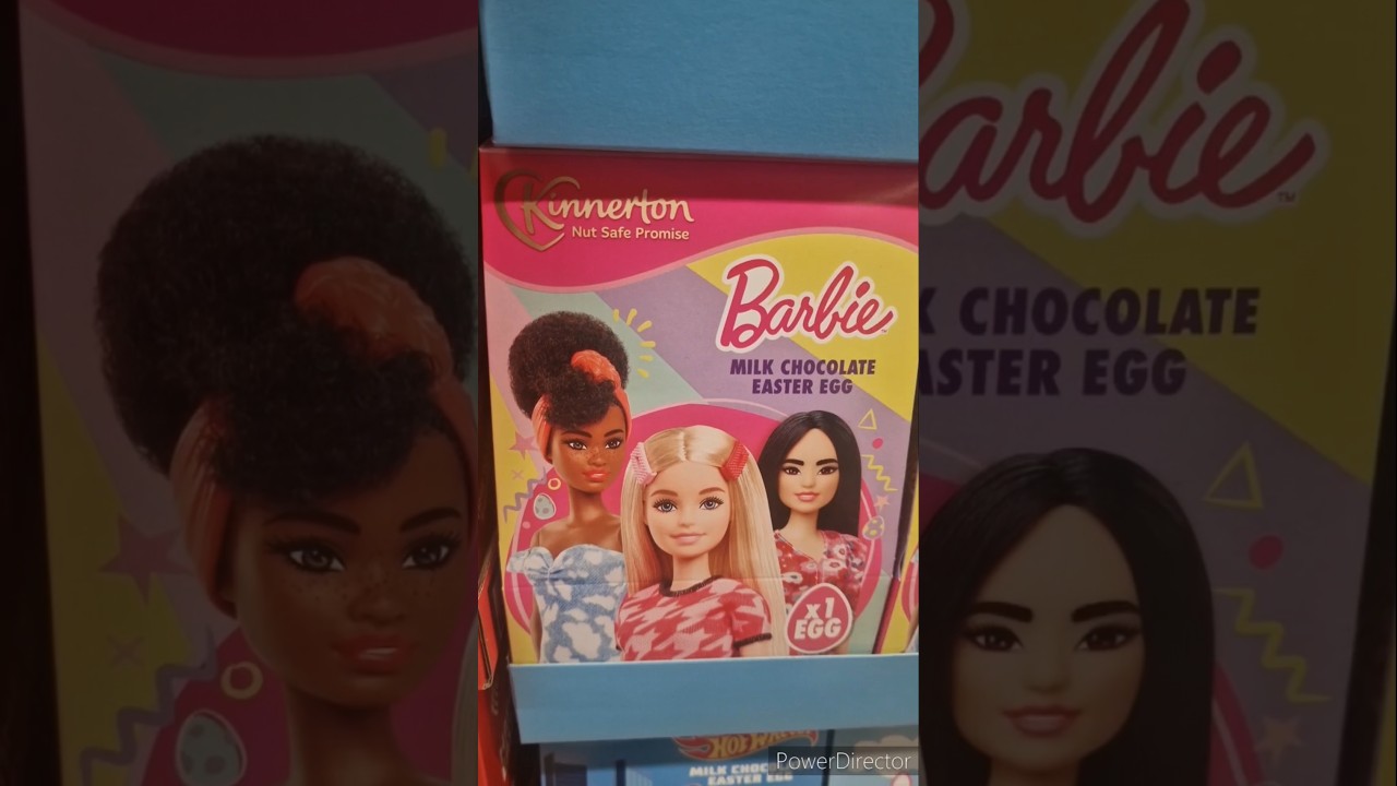 Barbie chocolate easter egg variety in candy shop😍  