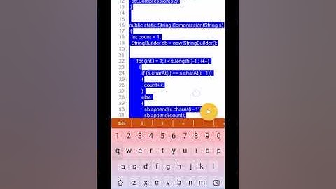 Java Method String Compression