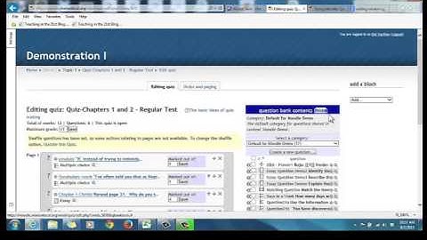 Moodle  Random Questions