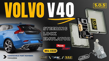 Volvo V40 - Installing S.O.S Car Emulator ESL/ELV/SCL Steering Lock Simulator Emulator (Plug & Play)