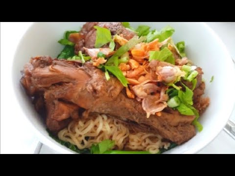 @มาม่าเป็ดพะโล้ง่ายและอร่อยมาก​Stewed Duck Mama is easy and delicious.