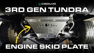 3rd Gen Tundra Aluminum Full Engine Skid Plate Install - Greenlane Offroad