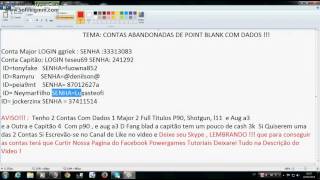 Point Blank - Contas Abandonadas Funcionando e Com Dados !