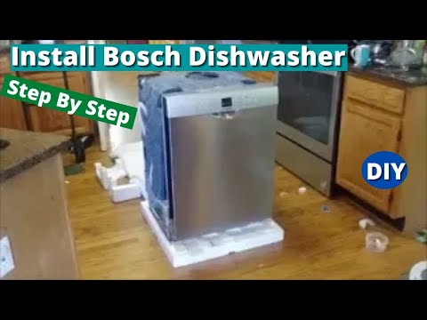 bosch built in dishwasher installation