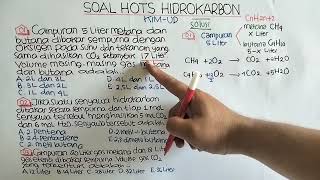 SOAL HOTS HIDROKARBON