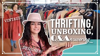 LUXURY BRANDS at the THRIFT STORE | Styling VINTAGE Clothes | Q&A | + SHE SAID YES Jewelry