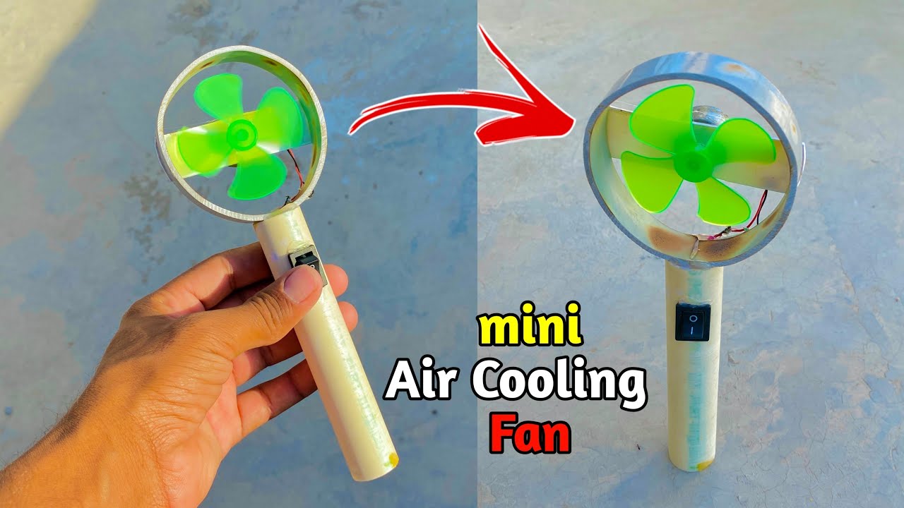 Mini Fan Make How to make rechargeable fan at home | Mini Fan Making At Home | Dc ...