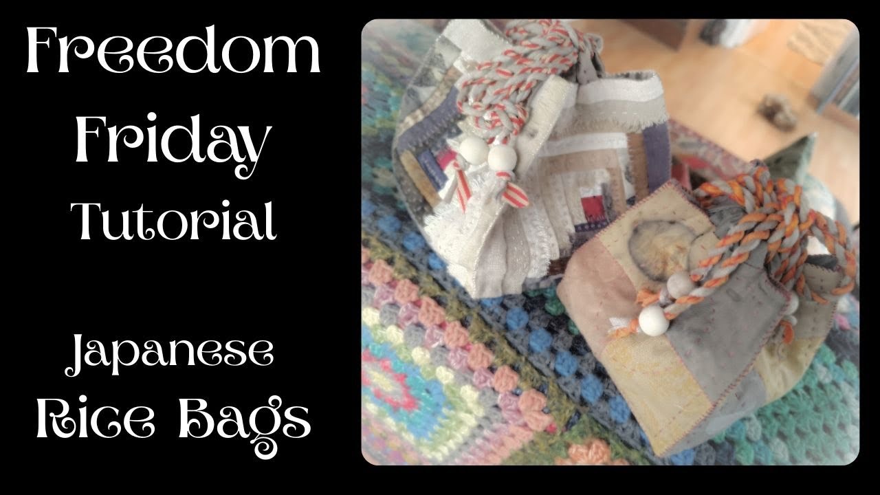 A different way to make a hand stitched Japanese rice bag 