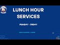 SWC TUESDAY LUNCH HOUR SERVICE 10 03 26