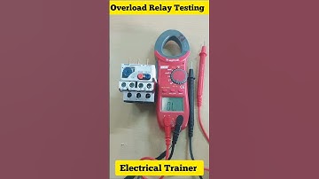 overload relay testing with multimeter #electricaltrainer #relaytesting #thermalrelay