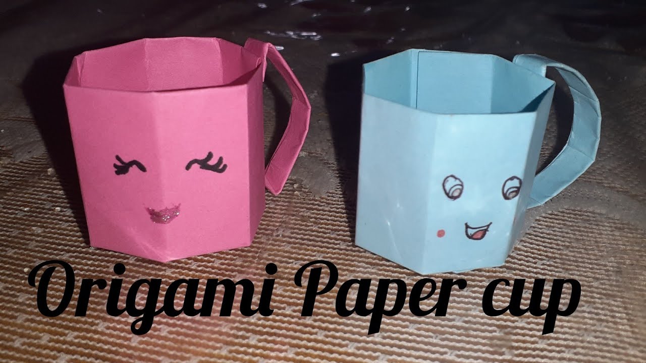 Origami Paper Cup Step By Step DIY Mini Paper cup Easy Origami