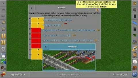 OpenTTD Cheats for 1.6.0