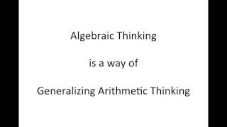 Webinar 1   Expressing and Interpreting Quantities (Algebraic Thinking)