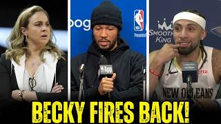 Becky Hammon RESPONDS After Jalen Brunson & Jose Alvarado COOK Her 😳 Following NBA Finals Win