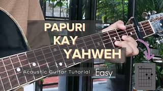 Papuri kay YAHWEH | Hope Filipino Worship | Easy Acoustic Guitar Tutorial #guitartutorial