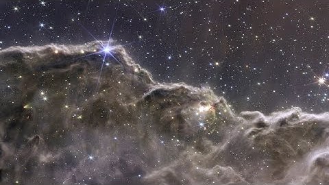 Pan of the Carina Nebula (Combined NIRCam and MIRI Image)