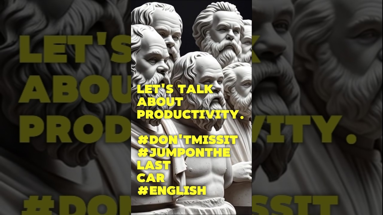 Let's talk about productivity.