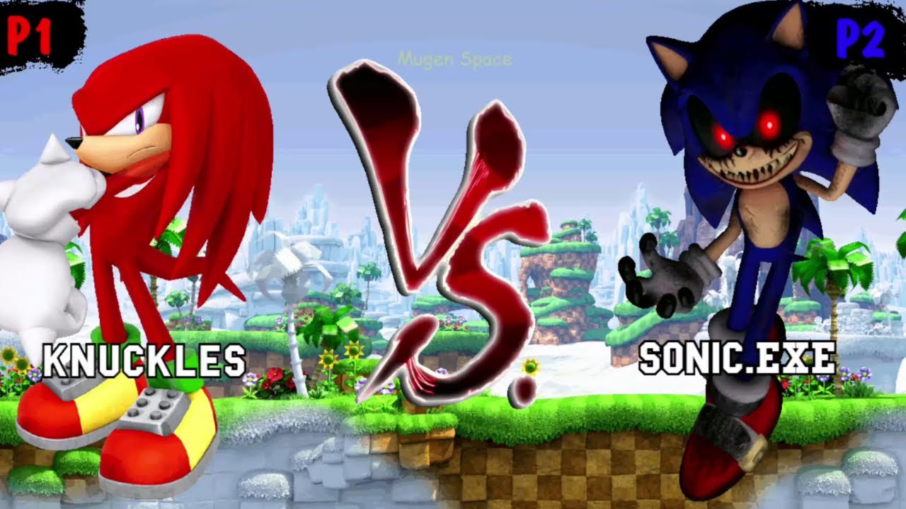 Knuckles VS Sonic EXE I Sonic Mugen