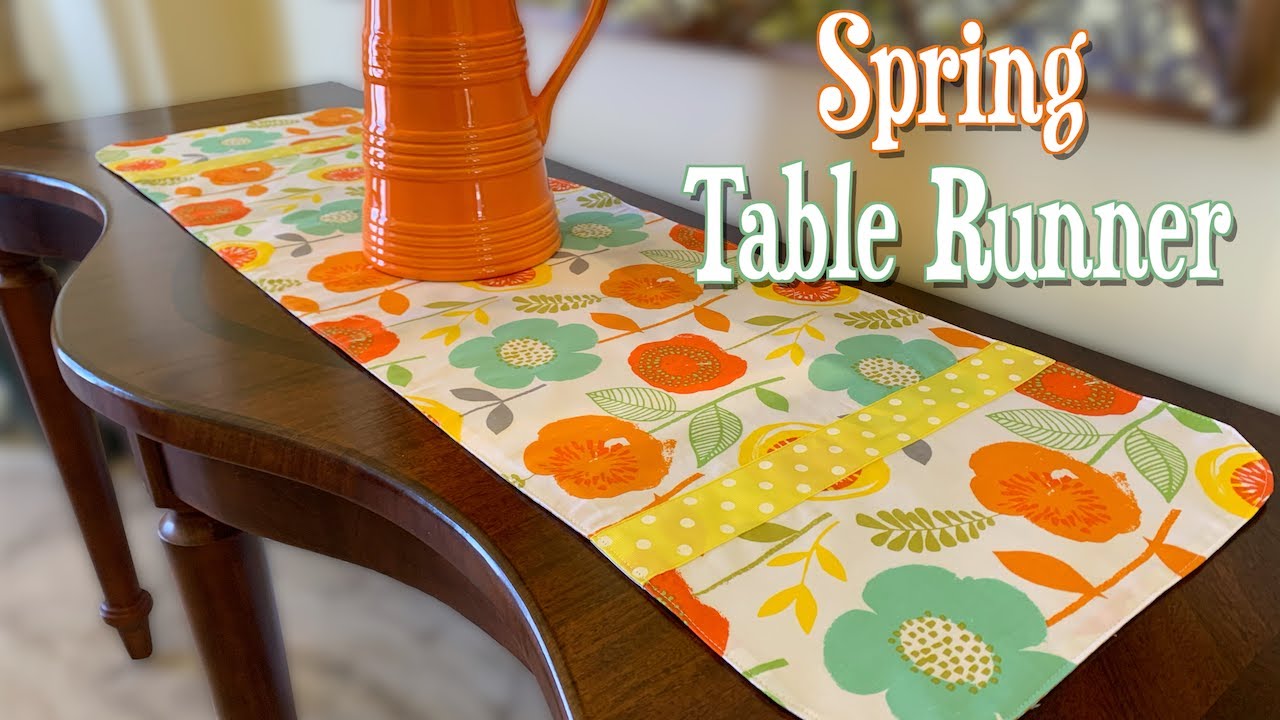 Spring Table Runner The Sewing Room Channel Youtube