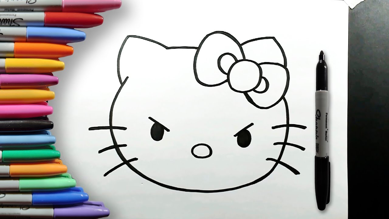 Dibujos Para Dibujar Hello Kitty Como Un Nerd