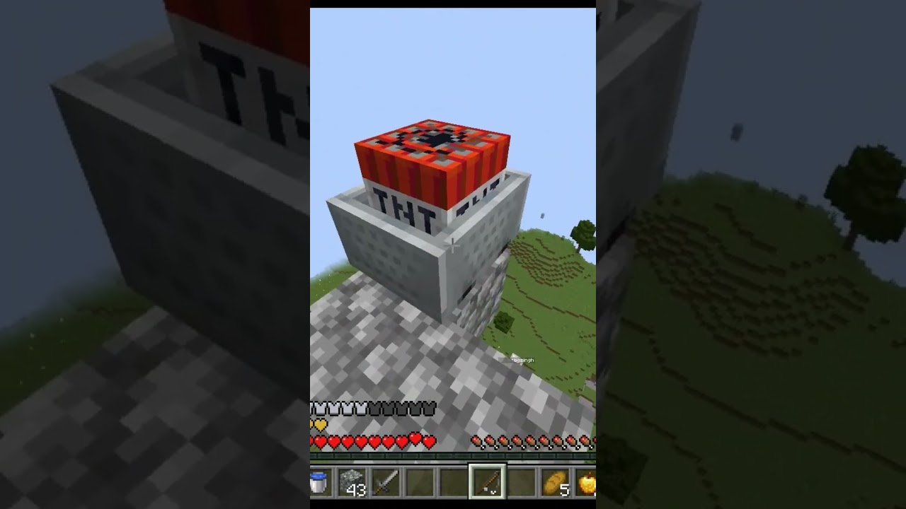 Minecraft tnt clutch... 