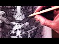 How to Draw a Waterfall and Stream