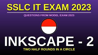 INKSCAPE 2 - TWO HALF ROUNDS IN A CIRCLE