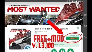 Need for Speed Most Wanted 1.3.100 Mod (Aderno,Mali,Tegra,PowerVr) for android screenshot 1
