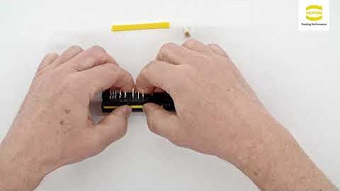 HARTING har-modular® Assembly instruction of a modular board-to-board connector  - male angled