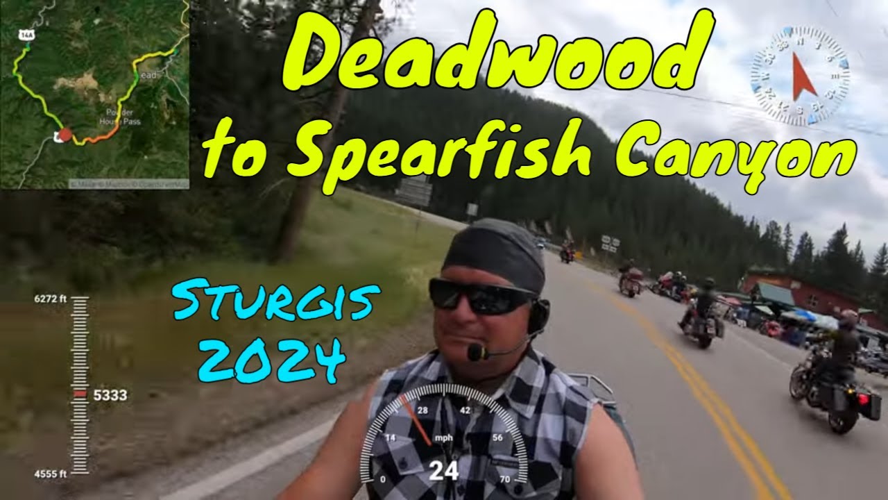 Deadwood to Spearfish Canyon / Sturgis Motorcycle Rally - YouTube
