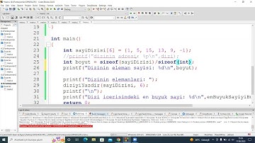 Başakşehir Belediyesi C/C++ Programlama Eğitimi 17 Ağustos 2022 Gününün Son Dersi