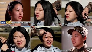 Chinese Female Military Recruit Forced Haircut 1