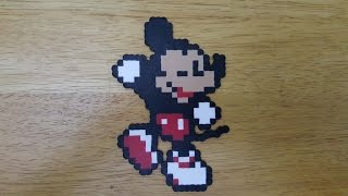Crafting Mickey Mouse in Perler Beads | Timelapse