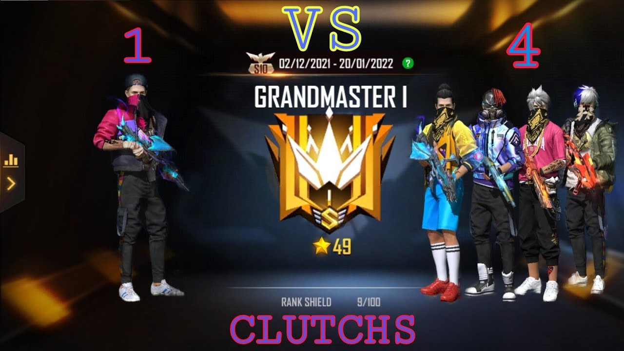 1 VS 4 CLUTCHES IN CS RANKED GRANDMASTER LOBBY 💪🏻 - YouTube