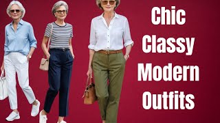 Chic Classy and Causal Outfits Perfect for Mature Women 50 60 and 70
