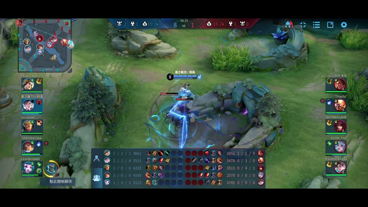 王者榮耀 — 元流之子法師後方兩技控殺