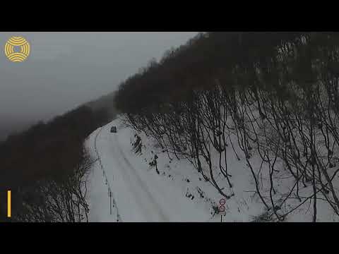 როგორია გერგეტის სამების ეკლესიამდე მისასვლელი ახალი გზა - დრონით გადაღებული ვიდეო