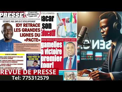 REVUE DE PRESSE RFM, REVUE DE PRESSE AUJOURDHUI 06 04 2024